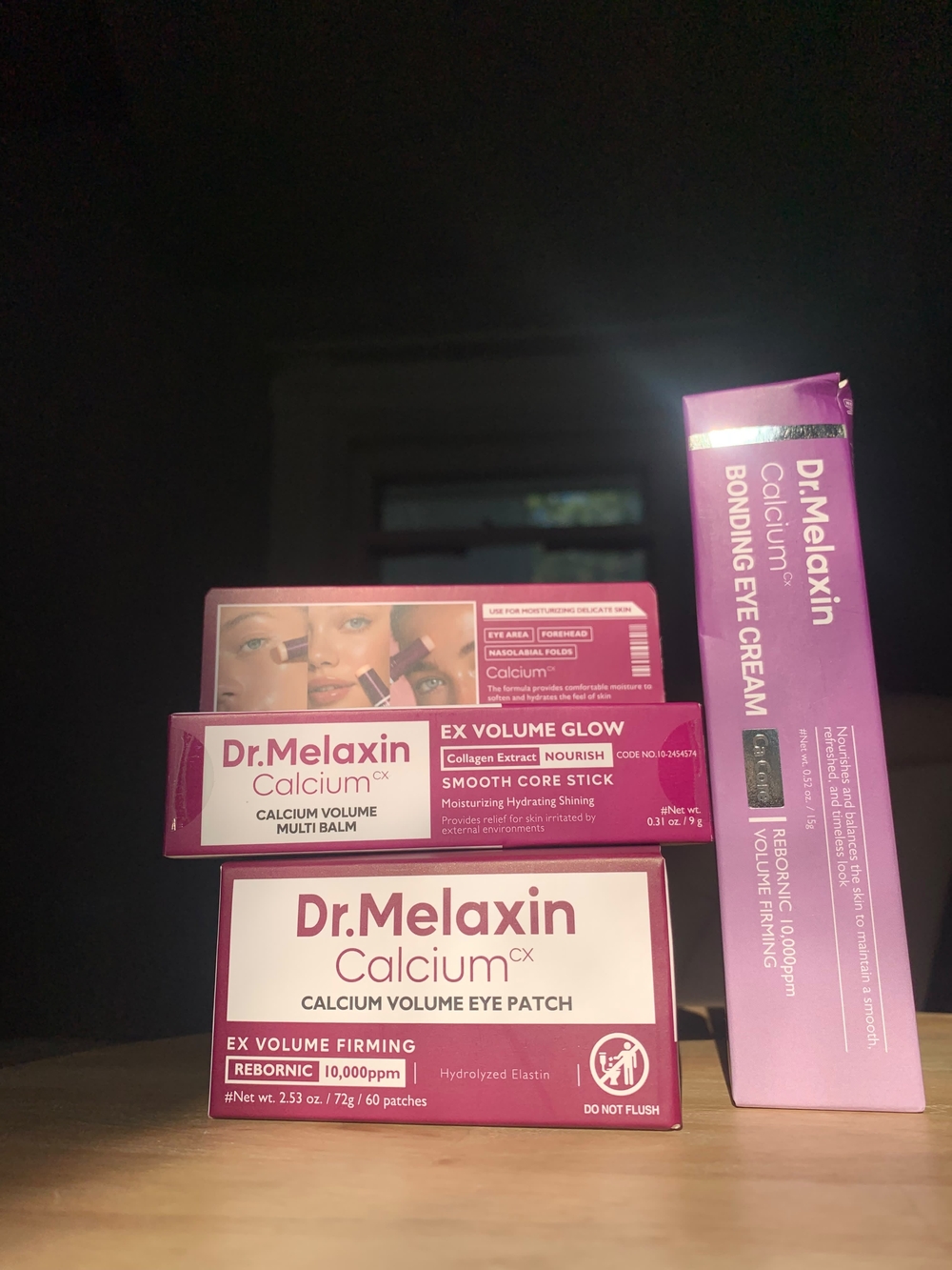 Dr. Melaxin Calcium CX Skincare Bundle – Eye Cream, Eye Patch & Multi Balm